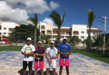 Víctor Estrella inaugura cancha de césped artificial en Punta Cana