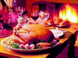 El costo de una cena de navidad