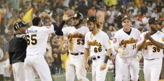 Las Águilas vencen a los Gigantes viniendo de atrás con solida ofensiva