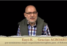 Músico dominicano Enyi-K Nominado para los Premios Soberano 2018 (Video)