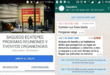 Un chat de WhatsApp y un grupo de Facebook para saquear tiendas en el Estado de México
