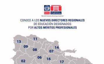 Ministerio de Educación da a conocer los nuevos 18 Directores Regionales