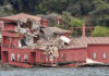VIDEOS: Un buque de 200 metros se estrella contra una mansión histórica en Estambul