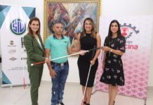 Fundación Francina y Grupo SID otorgan bastones de movilidad a personas con discapacidad visual