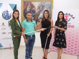 Fundación Francina y Grupo SID otorgan bastones de movilidad a personas con discapacidad visual