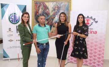 Fundación Francina y Grupo SID otorgan bastones de movilidad a personas con discapacidad visual