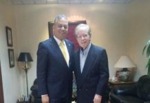 Pepín Corripio y Rubén Luna intercambian impresiones sobre temas nacionales en encuentro de empresarios