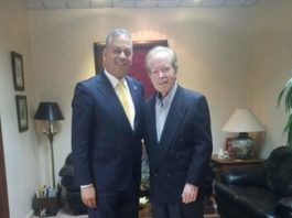 Pepín Corripio y Rubén Luna intercambian impresiones sobre temas nacionales en encuentro de empresarios