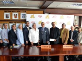 Aguilas Cibaeñas y el Grupo Linda firma acuerdo de comercializacion por tres años