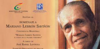 HOMENAJE A DON MARIANO LEBRÓN SAVIÑON