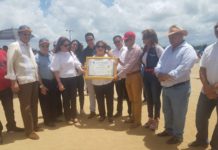 En apertura del XVIII Torneo de Softball Río Verde Cutupú reconocen a la familia Cabrera López