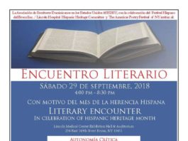 ASEDEU y otras entidades invitan a Encuentro Literario en Mes de la Herencia Hispana en USA
