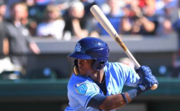 Vidal Bruján electo Jugador del Mes en las ligas menores de los Rays