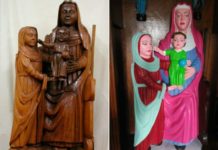 «No fue una restauración, fue una venganza»: la polémica por la pintada de tres esculturas de madera del siglo XV en una iglesia de España