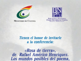 Invitación a Conferencia: “Rosa de tierra” de Rafael Américo Henríquez