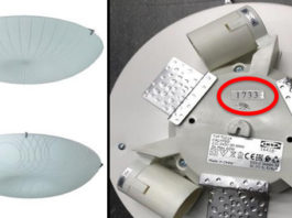 Proconsumidor llama a devolver lámparas de Ikea que presentan riesgos de caída