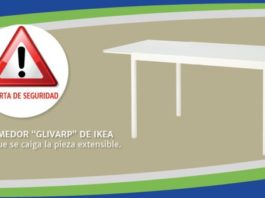 Proconsumidor pide devolver mesa de comedor “Glivard” de Ikea, por riesgo de accidente