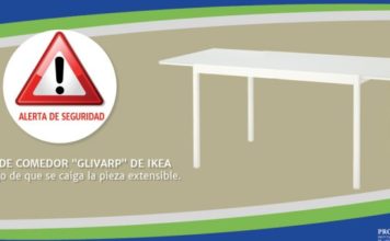 Proconsumidor pide devolver mesa de comedor “Glivard” de Ikea, por riesgo de accidente