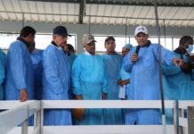 Presidente visita Villa Altagracia y constata empoderamiento mujeres tras recibir apoyo para granja de cerdos