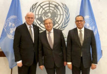 Embajador José Singer sostiene reunión de trabajo con Antonio Guterres, con miras a presidencia Consejo Seguridad ONU durante enero 2019