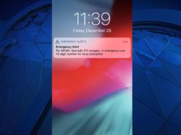 Anuncian pérdida esporádica de servicio 911