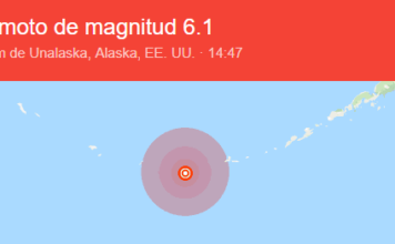 Un sismo de magnitud 6,1 se registra cerca de un volcán en Alaska