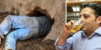 Hombre construye un túnel desde su casa al bar para escapar por las noches de su esposa