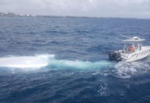 Lancha recuperada por Armada fue la que trajo 707 kilos de cocaína decomisados en Bayahíbe