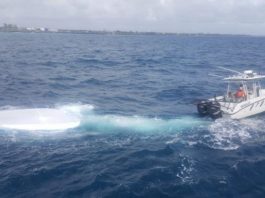 Lancha recuperada por Armada fue la que trajo 707 kilos de cocaína decomisados en Bayahíbe