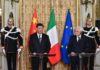 El presidente chino elogia en Italia una alianza sin problemas