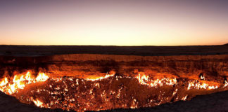 VIDEO, FOTO: Un dron capta impresionantes imágenes de ‘la puerta del infierno’