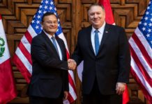 Pompeo continúa en Perú gira sudamericana centrada en Venezuela