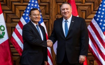 Pompeo continúa en Perú gira sudamericana centrada en Venezuela