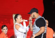 Anuel AA y Karol G llenan el Estadio Quisqueya