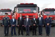 Sistema 911 entrega camión de bomberos al municipio San José de las Matas