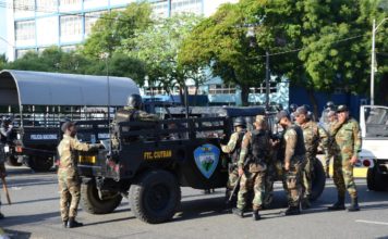 Congreso Nacional luce como zona de guerra