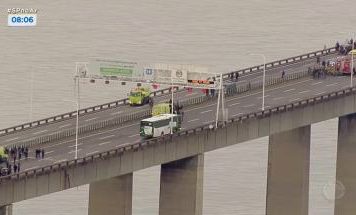 Reportan toma de rehenes en un autobús de pasajeros en Brasil