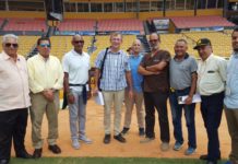 Comisión de MLB revisa los trabajos en el Estadio Cibao para la temporada 2019-2020