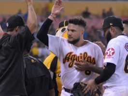 Diego Goris encabeza triunfo de las Águilas sobre los Gigantes
