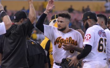 Diego Goris encabeza triunfo de las Águilas sobre los Gigantes