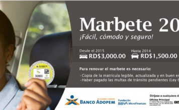Banco ADOPEM ofrece servicios corporativos para venta de marbetes de vehículos de motor