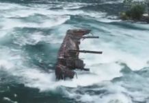 Aparece un barco en las Cataratas del Niágara que desapareció hace más de 100 años