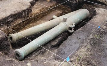 Dos cañones españoles en el fin del mundo