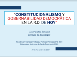 Constitucionalidad y gobernabilidad democrática en República Dominicana