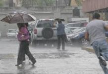 Lluvias moderas en algunas partes del país debido a vaguada
