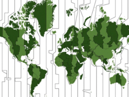 El último día del año dura 26 horas: el mapa que explica el porqué