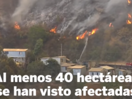 Un incendio en plena Nochebuena destruye más de 100 casas en Valparaíso