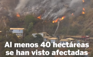 Un incendio en plena Nochebuena destruye más de 100 casas en Valparaíso