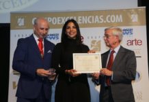 Chef Dominicana recibe máximo galardón como personaje Excelencia Gourmet 2019 en Madrid