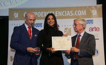 Chef Dominicana recibe máximo galardón como personaje Excelencia Gourmet 2019 en Madrid
